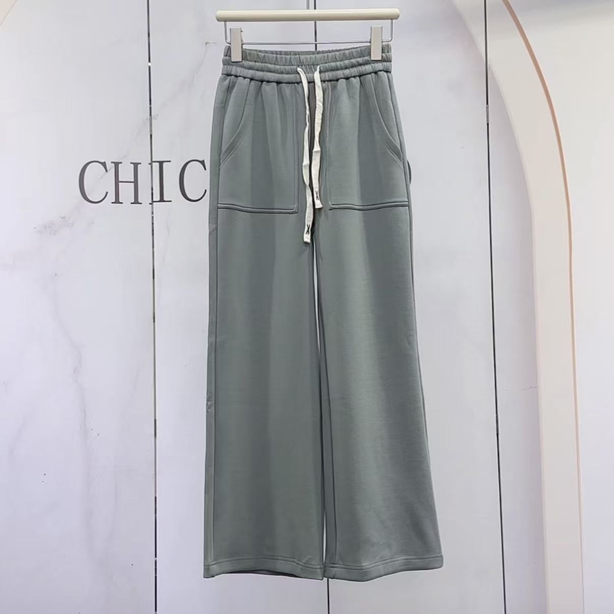 【杭州•意法】NN3054-时尚女装设计感休闲裤显瘦洋气百搭