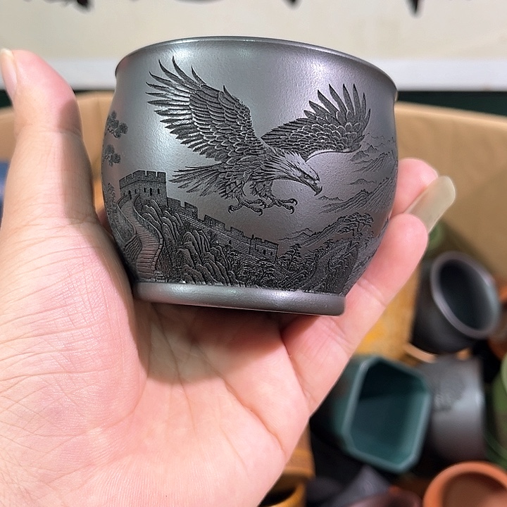 茶杯紫砂全手工紫砂主人杯