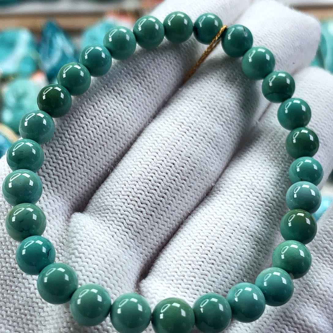 绿松石未镶嵌车挂尺寸6.5