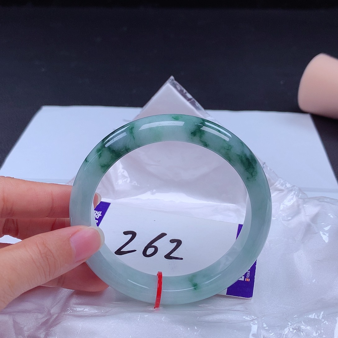 翡翠手镯未镶嵌63圈000453