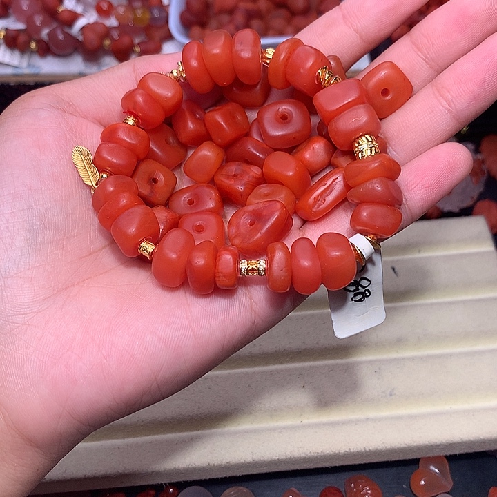 未镶嵌南红玛瑙珠宝半成品藏扣1