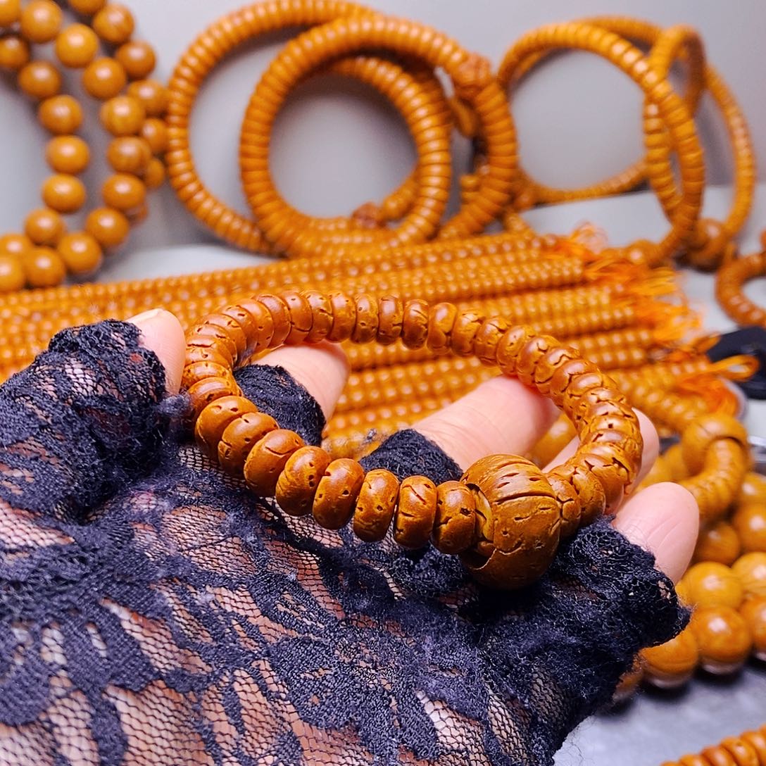 吊坠桃核5乘10核片手串瑕疵28