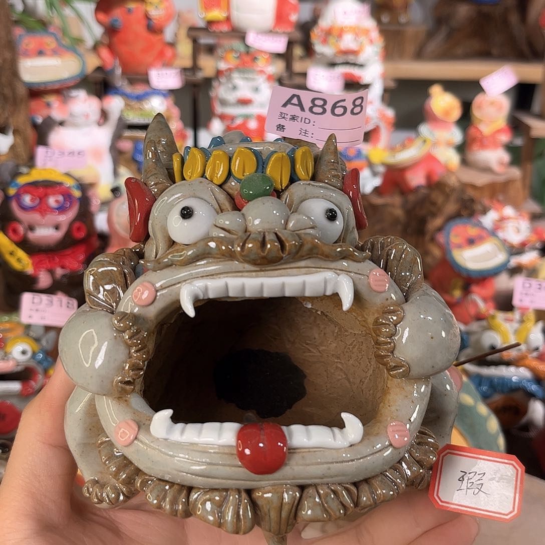 泥塑纯手工茶宠摆件