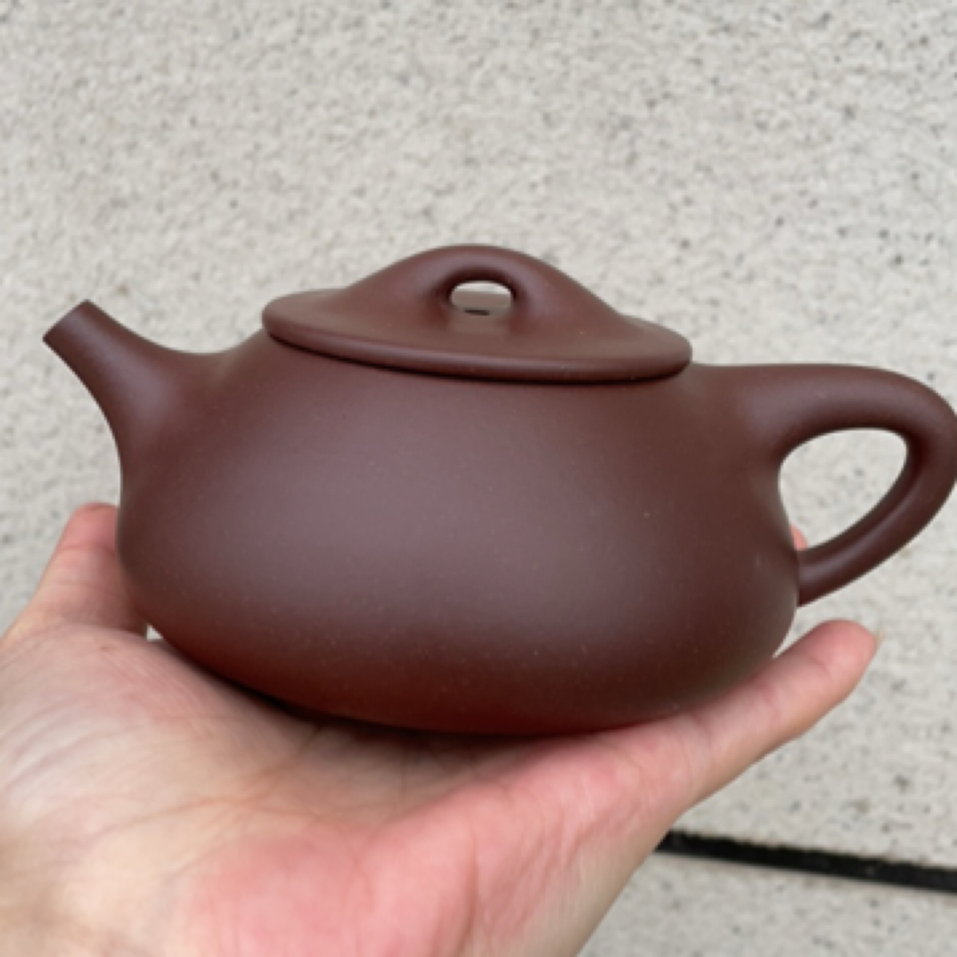 正宗宜兴半手工底槽清大容量景舟石瓢紫砂壶茶具