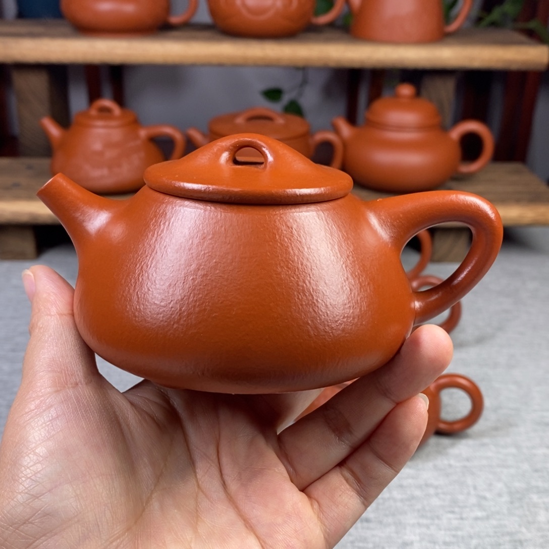 深***号紫砂茶壶全手工石瓢壶