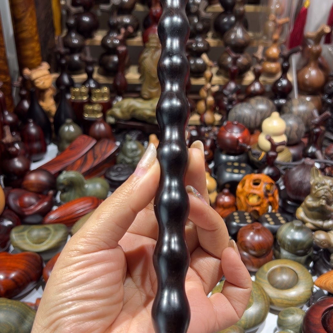 东非黑黄檀（紫光檀）紫光檀葫芦棍