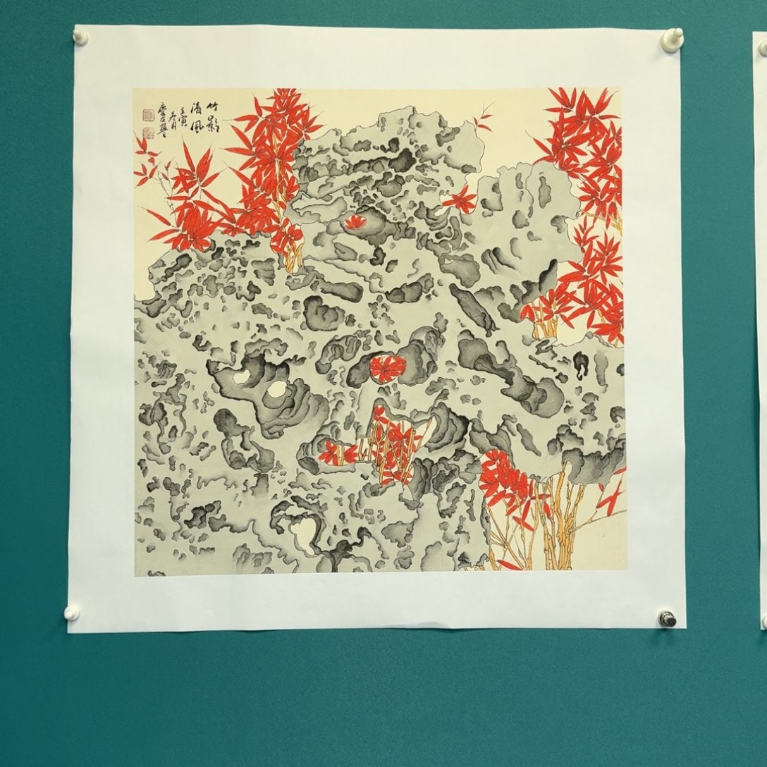 国画李庆友花鸟小品