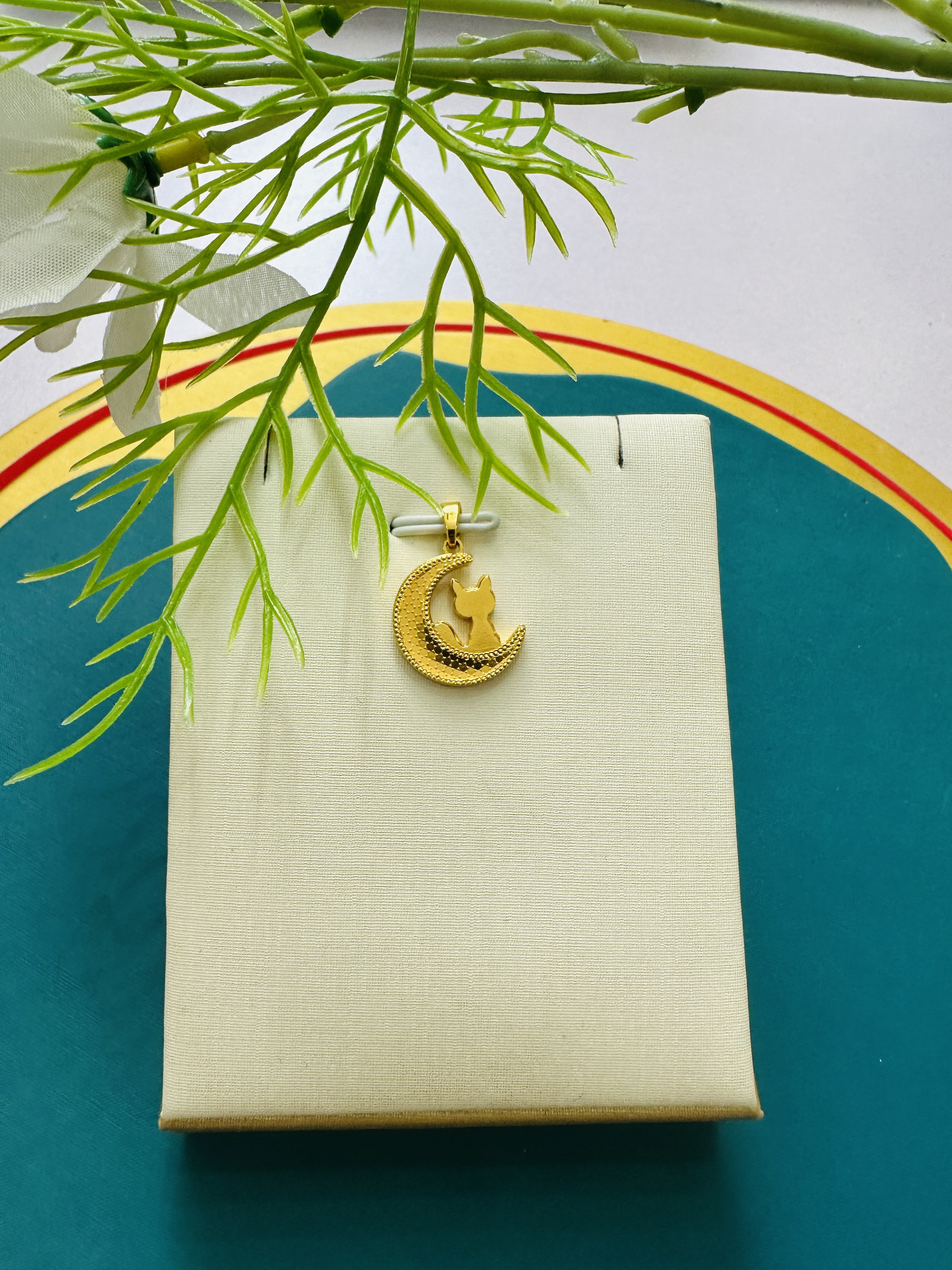 月亮猫吊坠百搭礼物