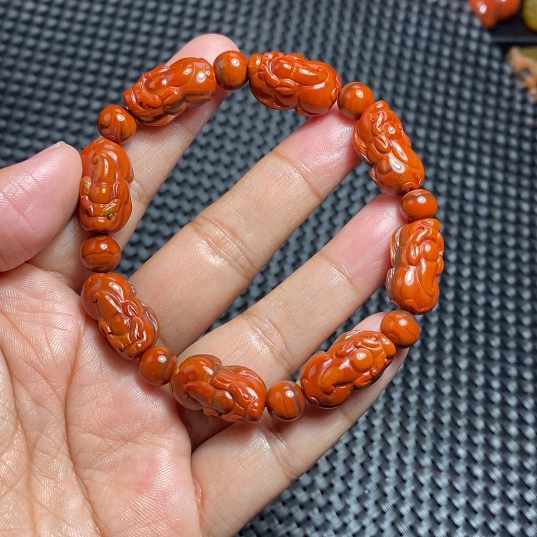 玛瑙/玉髓未镶嵌战国红