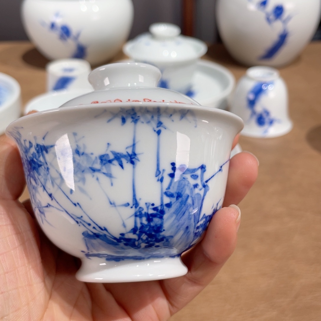 杯小桥定风波两才盖碗