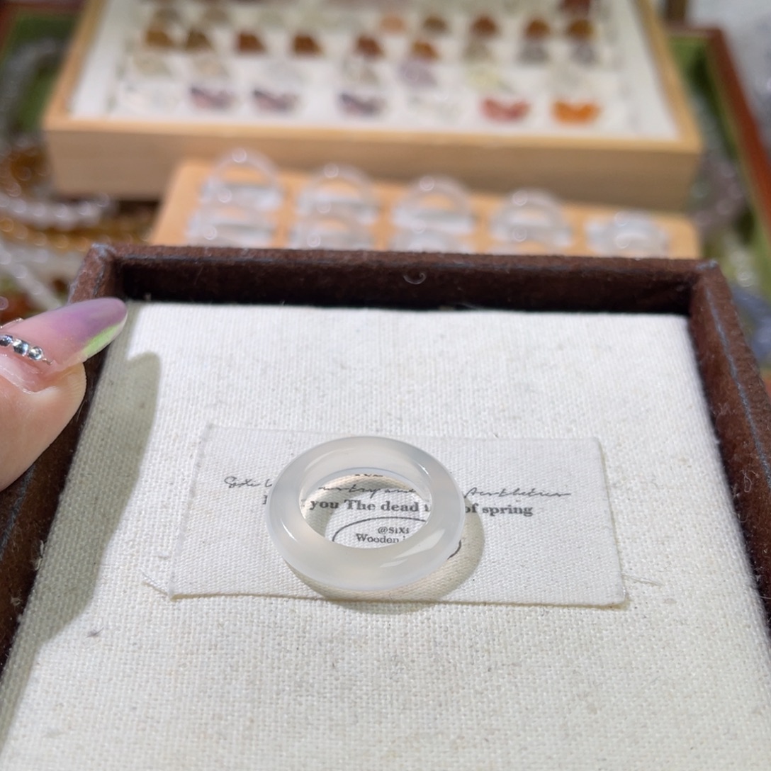 玛瑙/玉髓合金戒圈