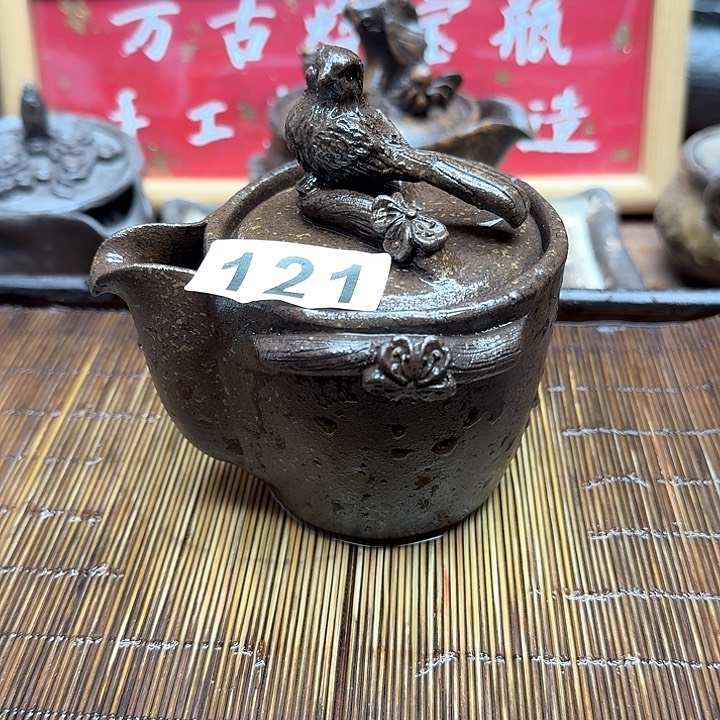 纯手工制作粗陶茶具