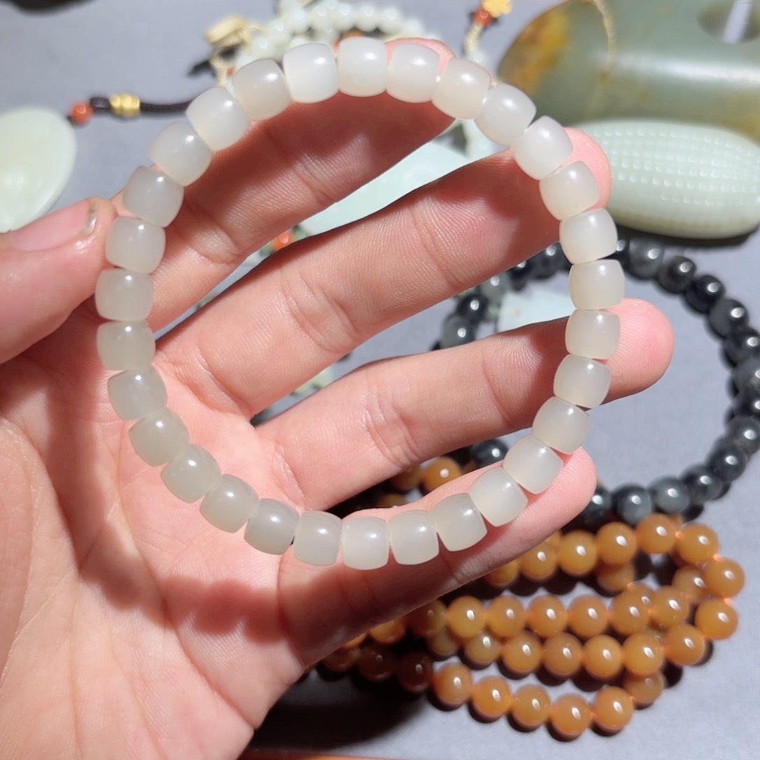 和田玉手链未镶嵌