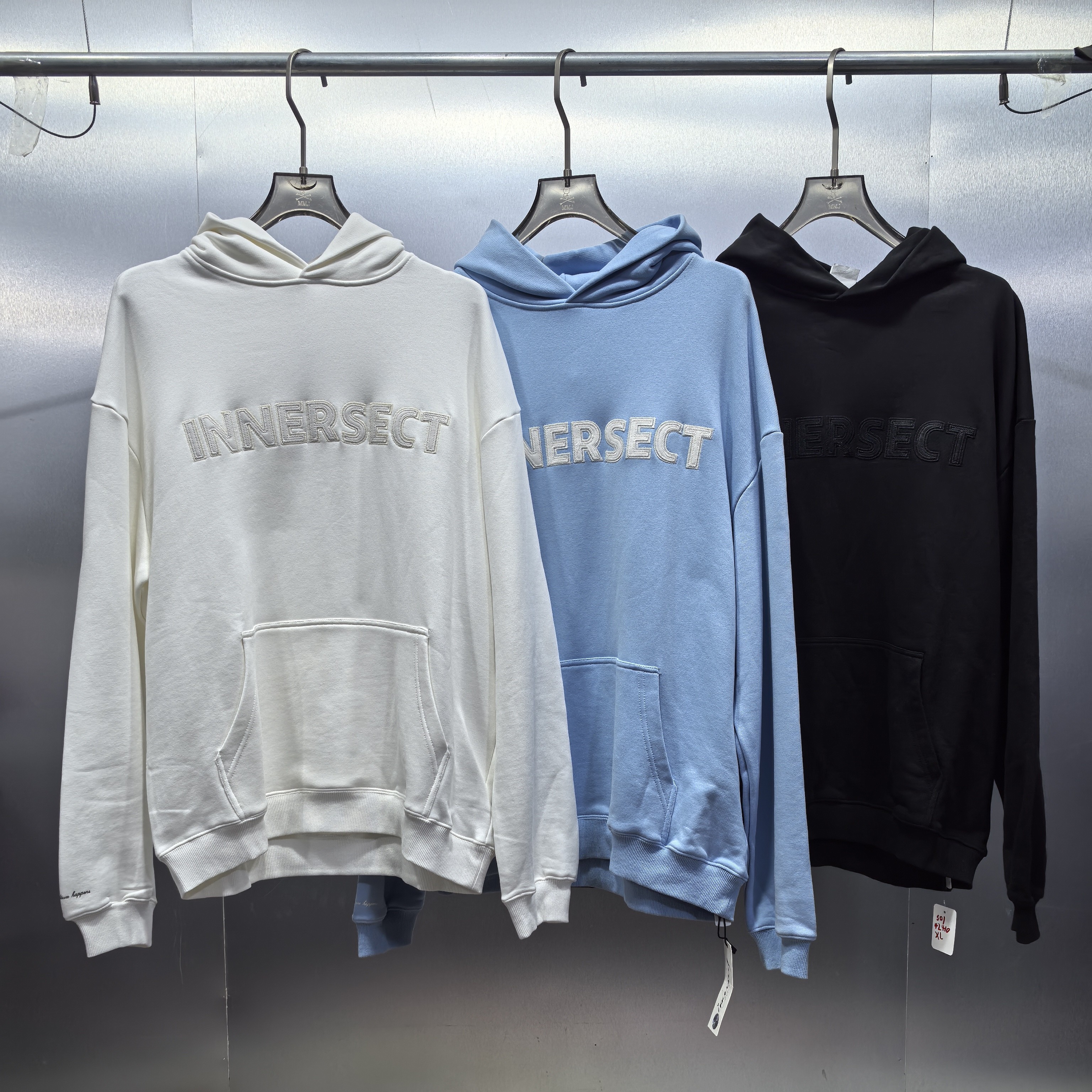 S01(LX)-42410-INN春秋季小字母经典LOGO贴布刺绣连帽卫衣