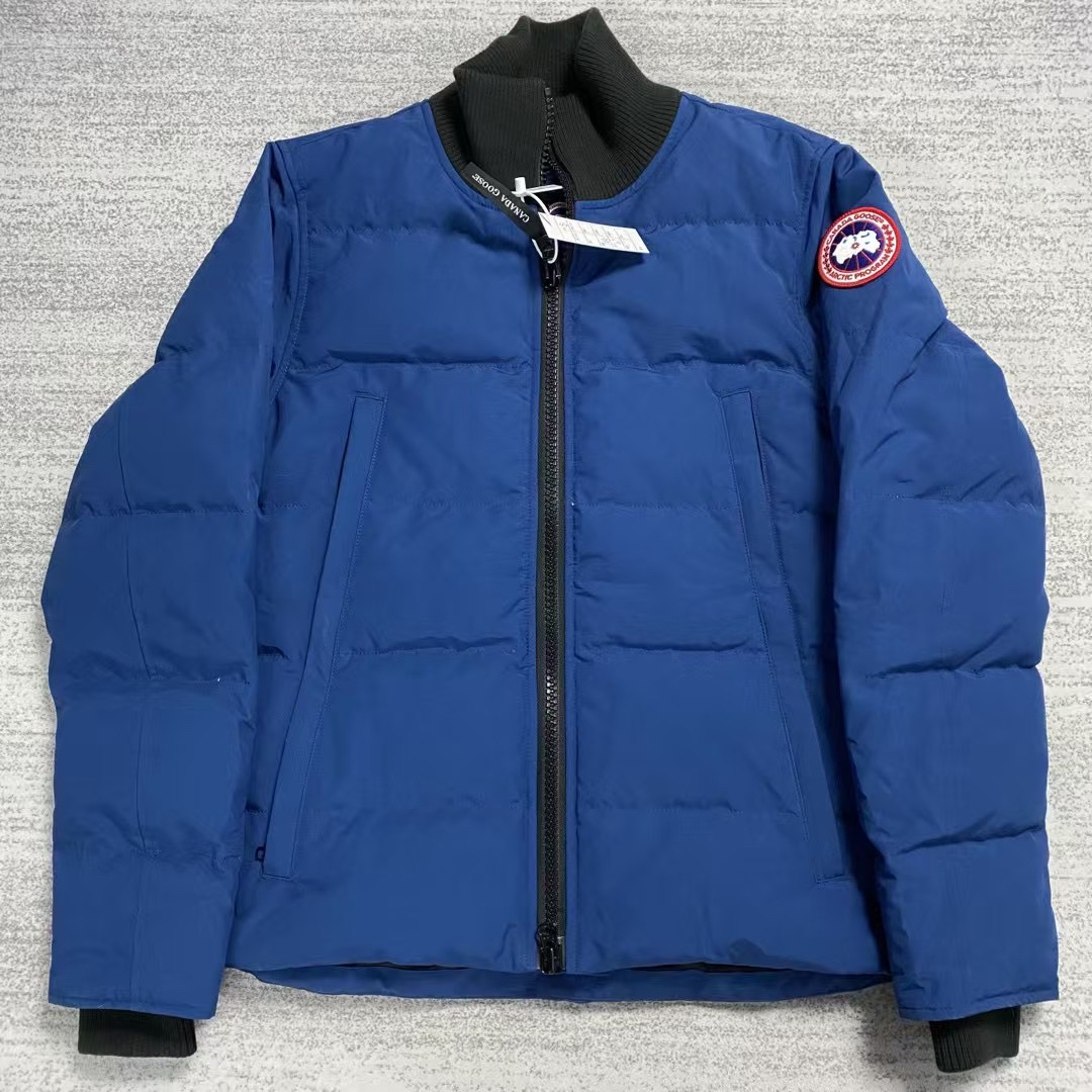 99新 CANADA GOOSE 加拿大鹅 极夜蓝色woolford口袋立领羽绒服S 