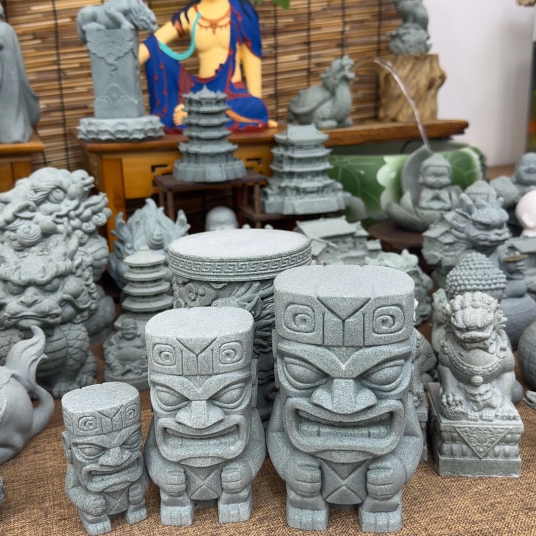 石材青砂石三星堆大中小