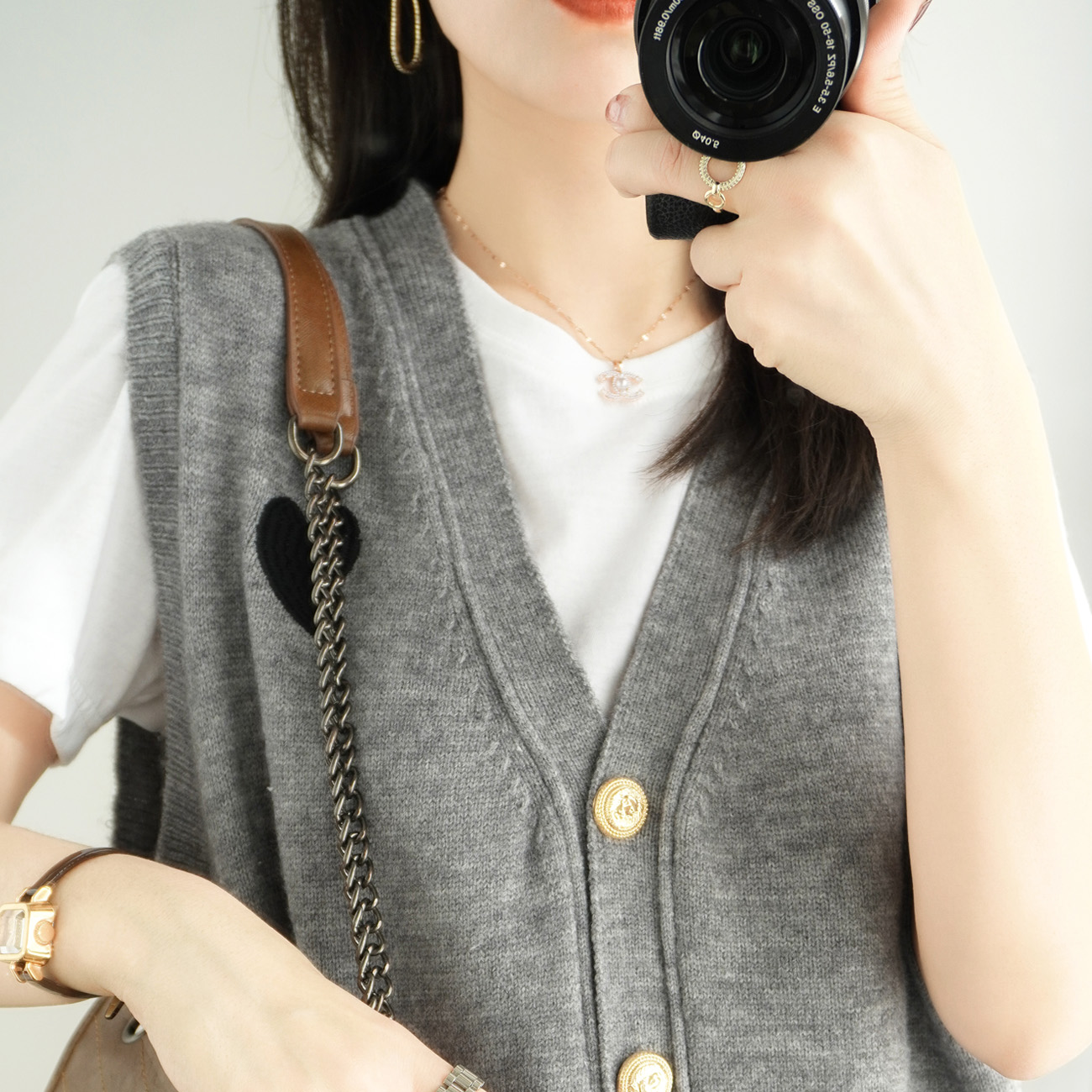 2125心行开衫马甲无袖毛衣针织衫