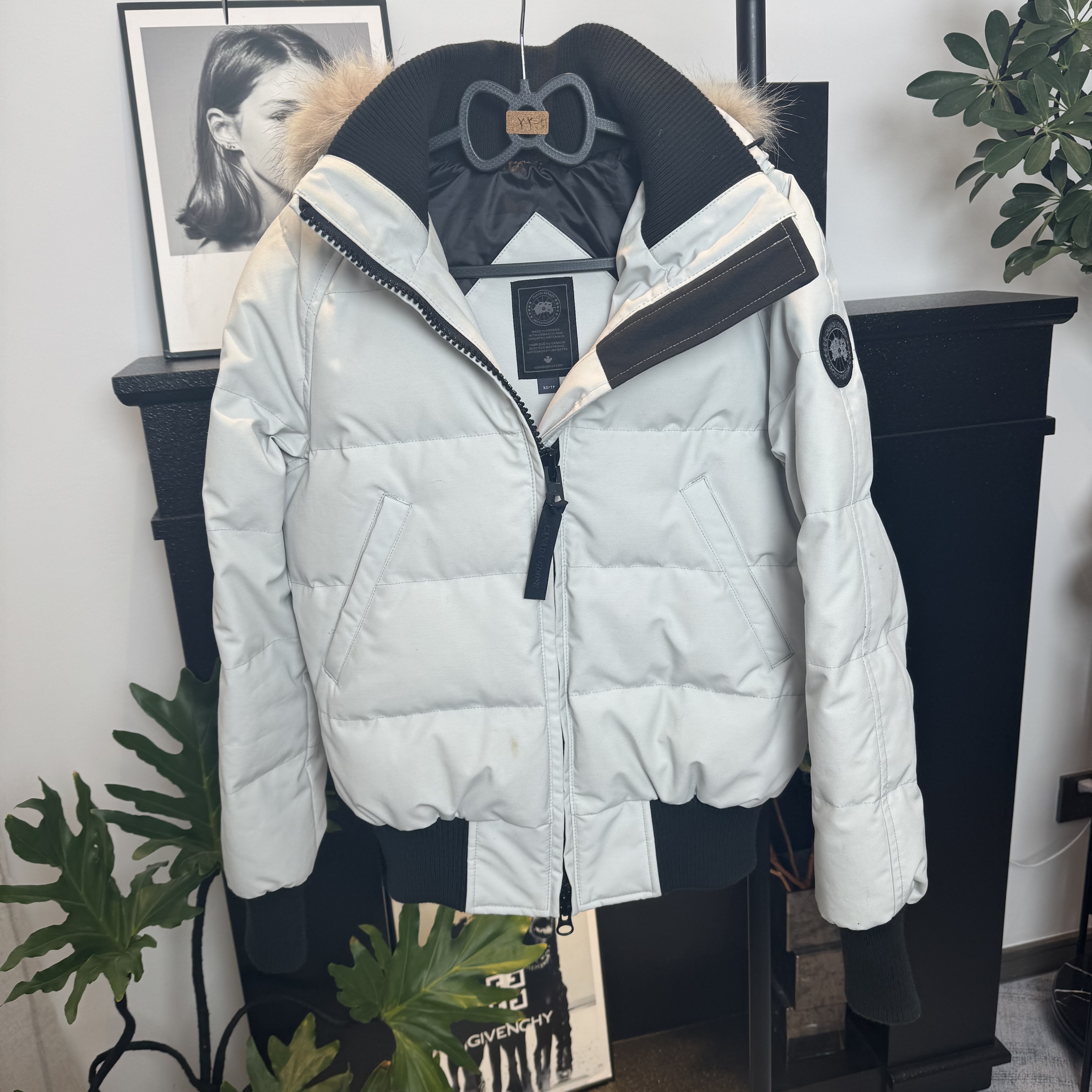 99新 CANADA GOOSE /葡萄籽奢潮/短款羽绒服飞行夹克/XS码