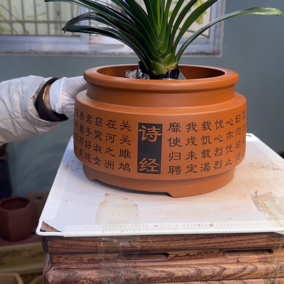 紫砂花盆口径22 15