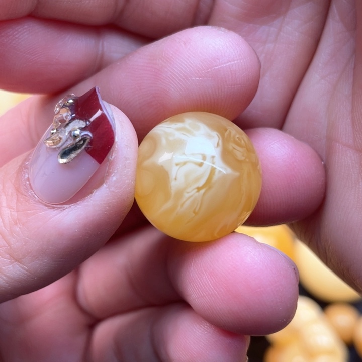 蜜蜡裸石未镶嵌蜜蜡20➕珠子