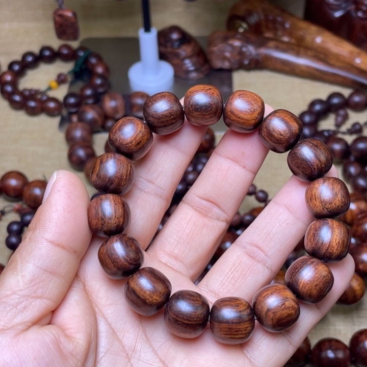 闲****黄花梨/降香黄檀手串/手链海黄油梨老料1314