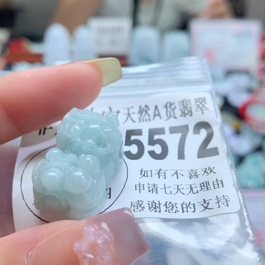 翡翠未镶嵌颈饰，