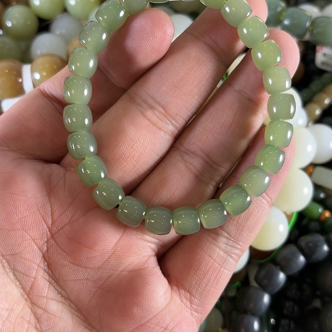 和田玉手链未镶嵌W217