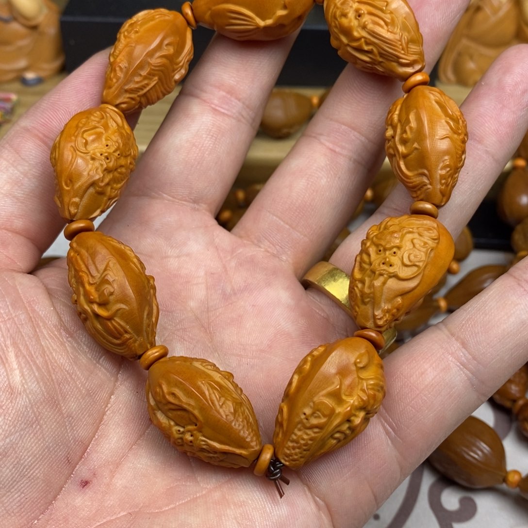 橄榄核手串/手链橄榄核橄榄核雕刻强