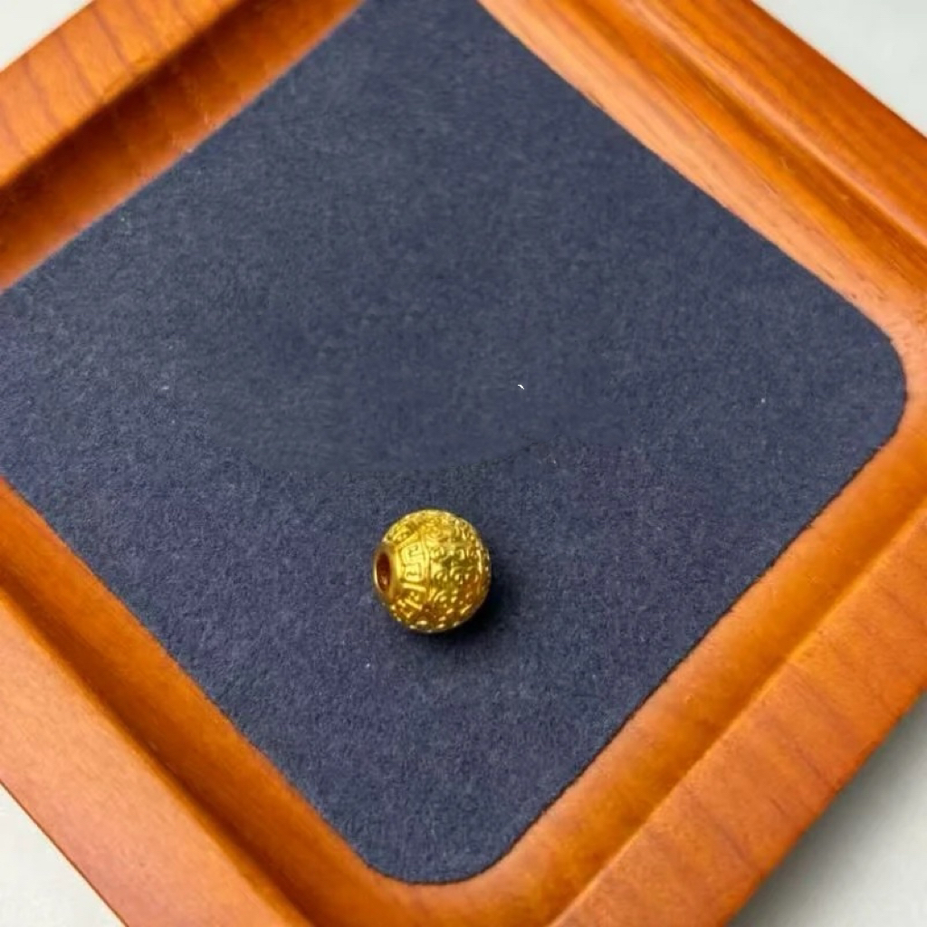 帛航金铺足金卡10转运珠WH1219