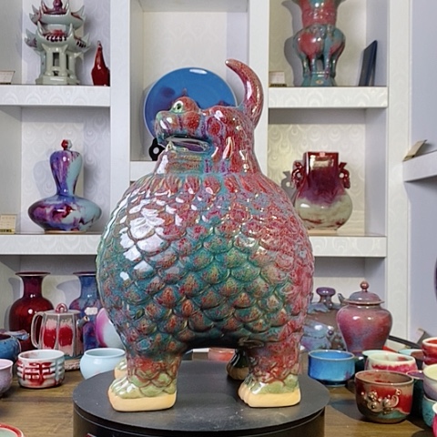 摆件禹州神后钧瓷原产地~