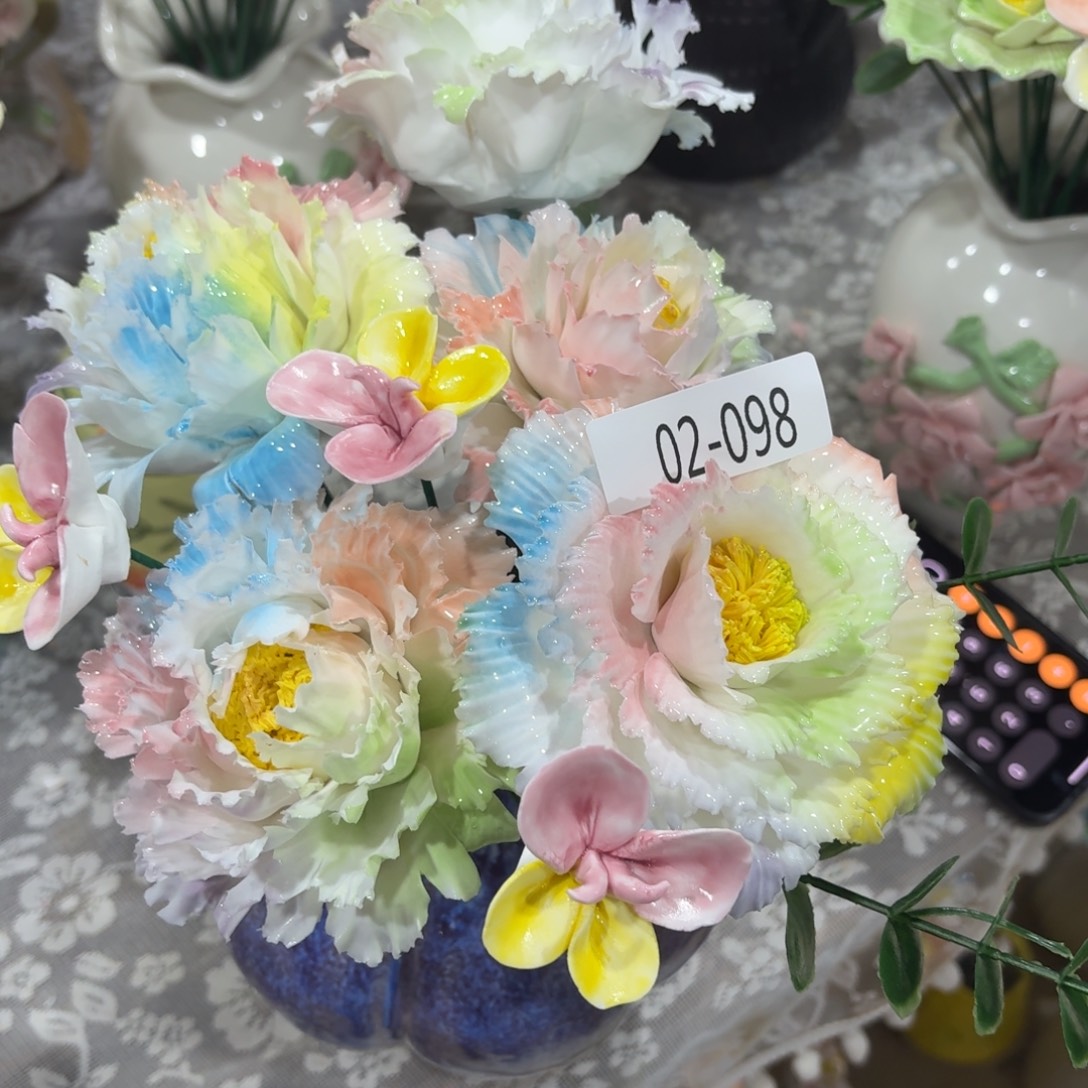 陶瓷花，拍满20发货，退款拉黑，298