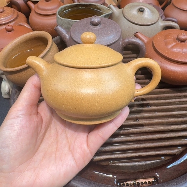 茶杯紫砂黄金段无添加170cc小潘