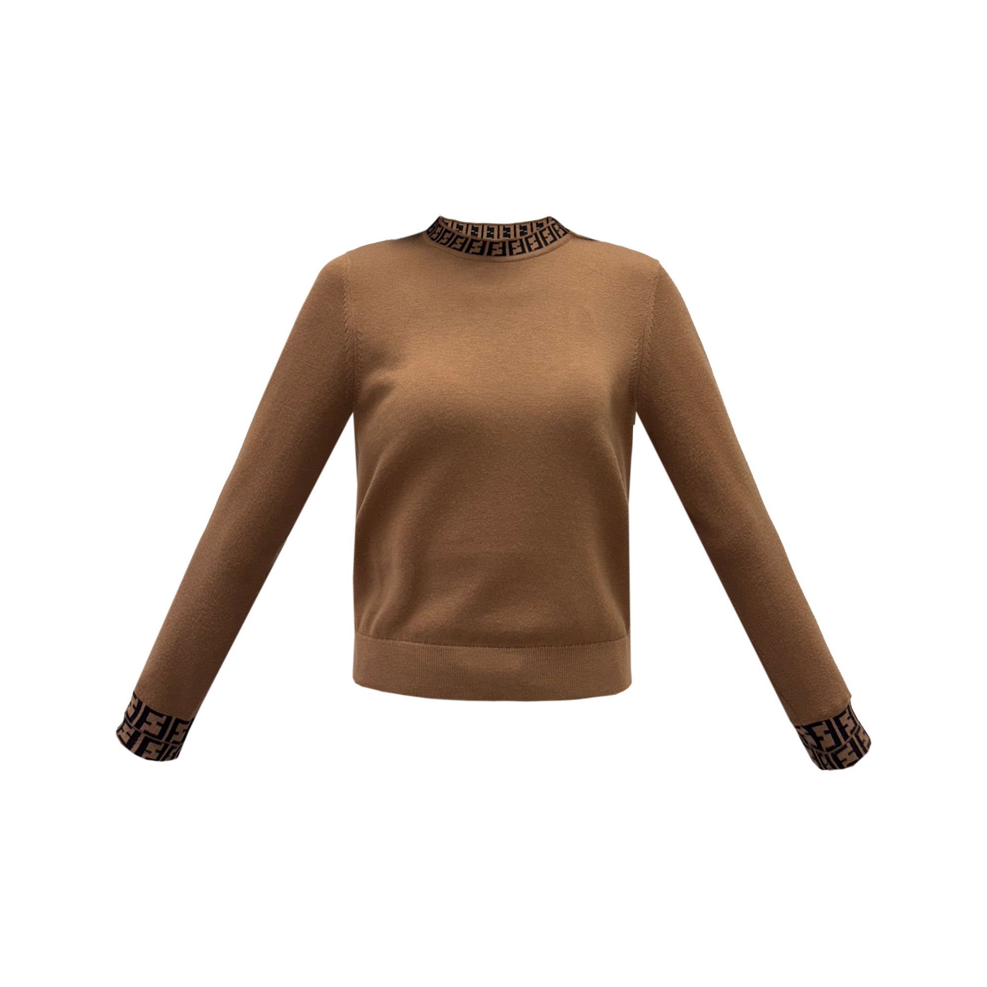 朗尼芬迪女士秋季休闲优雅针织圆领针织长袖73F5133377