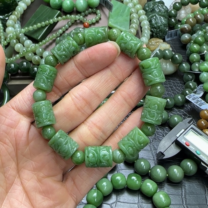 和田玉手串未镶嵌