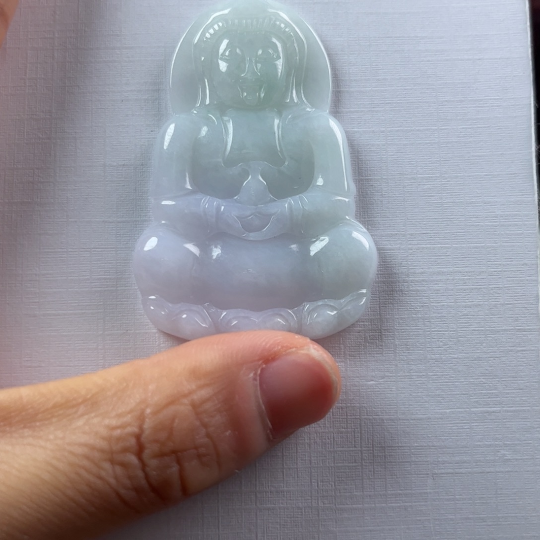 ****翡翠未镶嵌颈饰观音