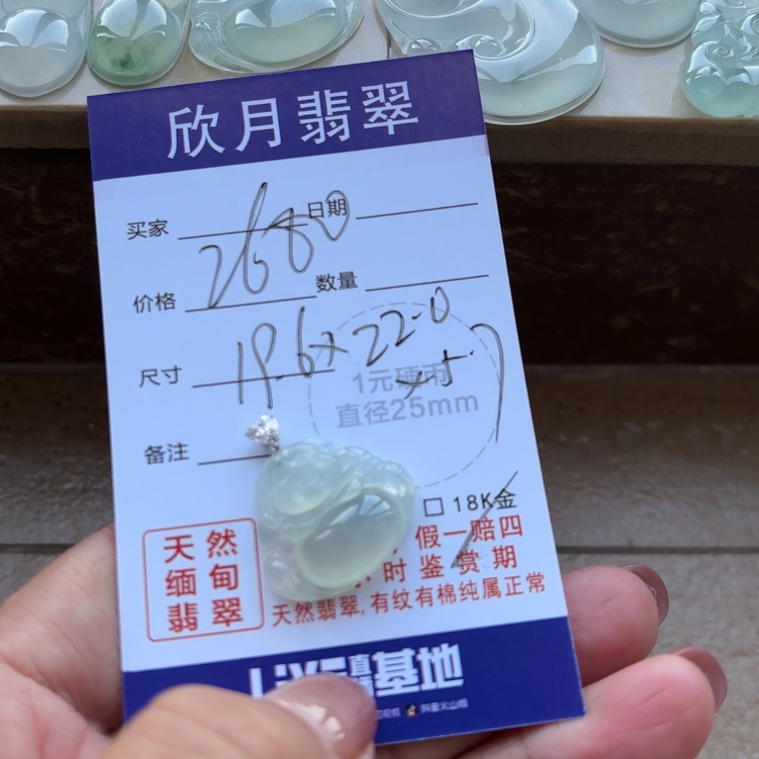 翡翠未镶嵌颈饰天然