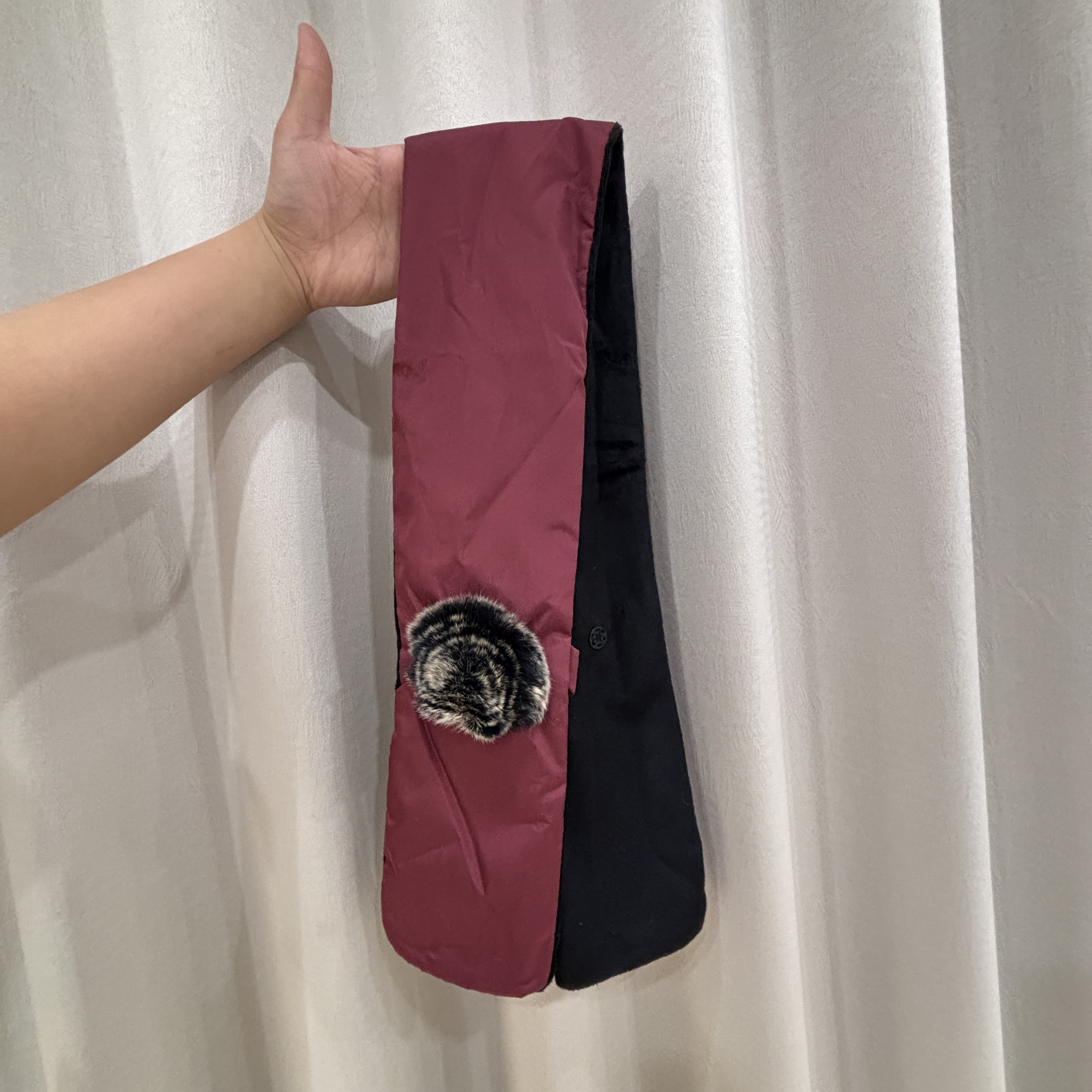 8号 渐变绒花保暖冬季时尚搭配羽绒服女士围脖（不可水洗）无运费险