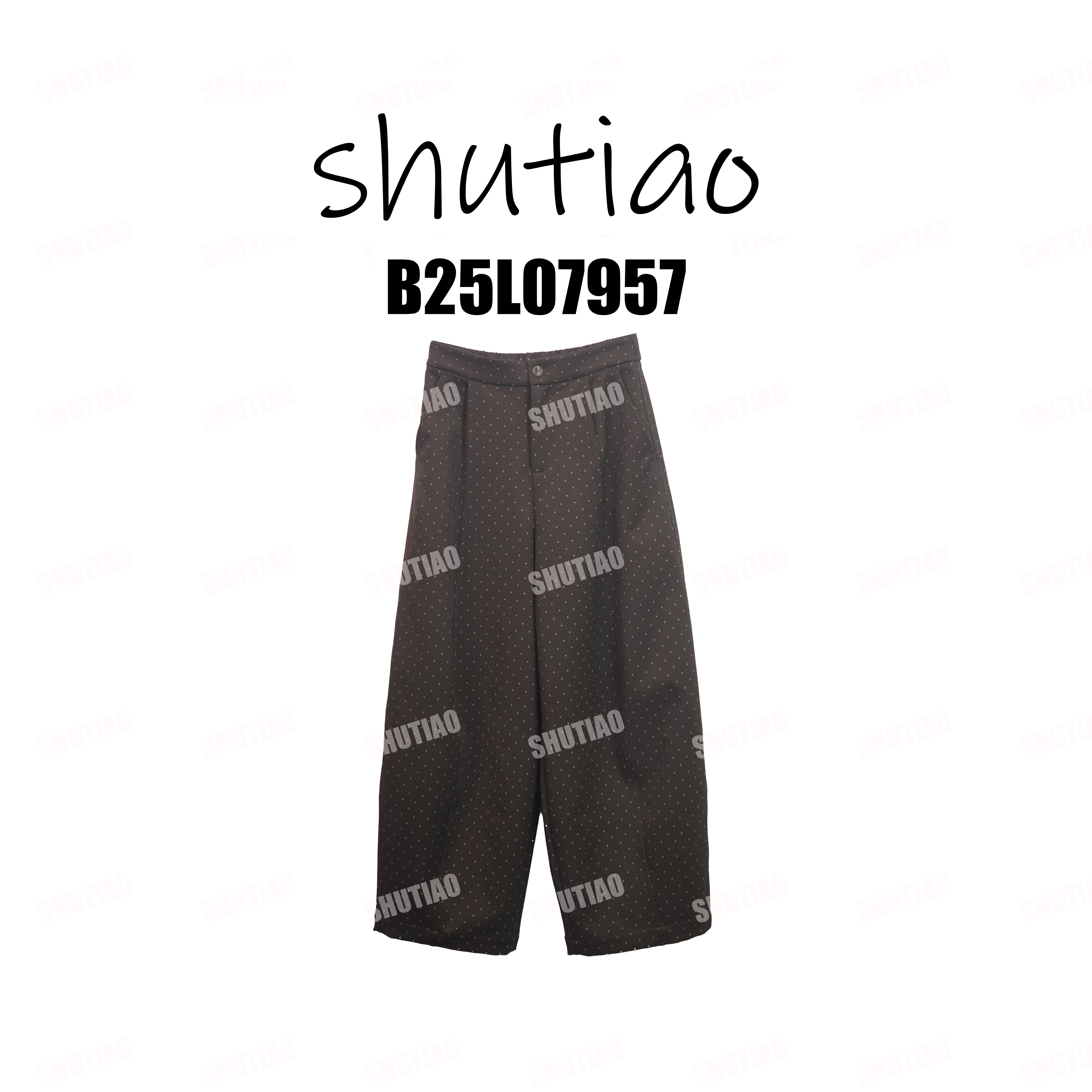 【SHUTIAO】2025冬季：新款小众设计款裤子B25L07957