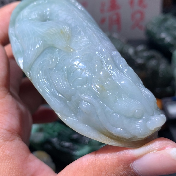 翡翠未镶嵌颈饰保真天然a货翡翠