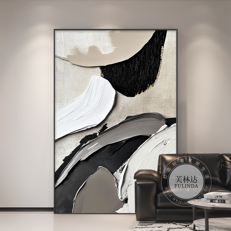 芙林达抽象艺术沙发背景墙装饰画现代简约餐厅画玄关壁画客厅挂画