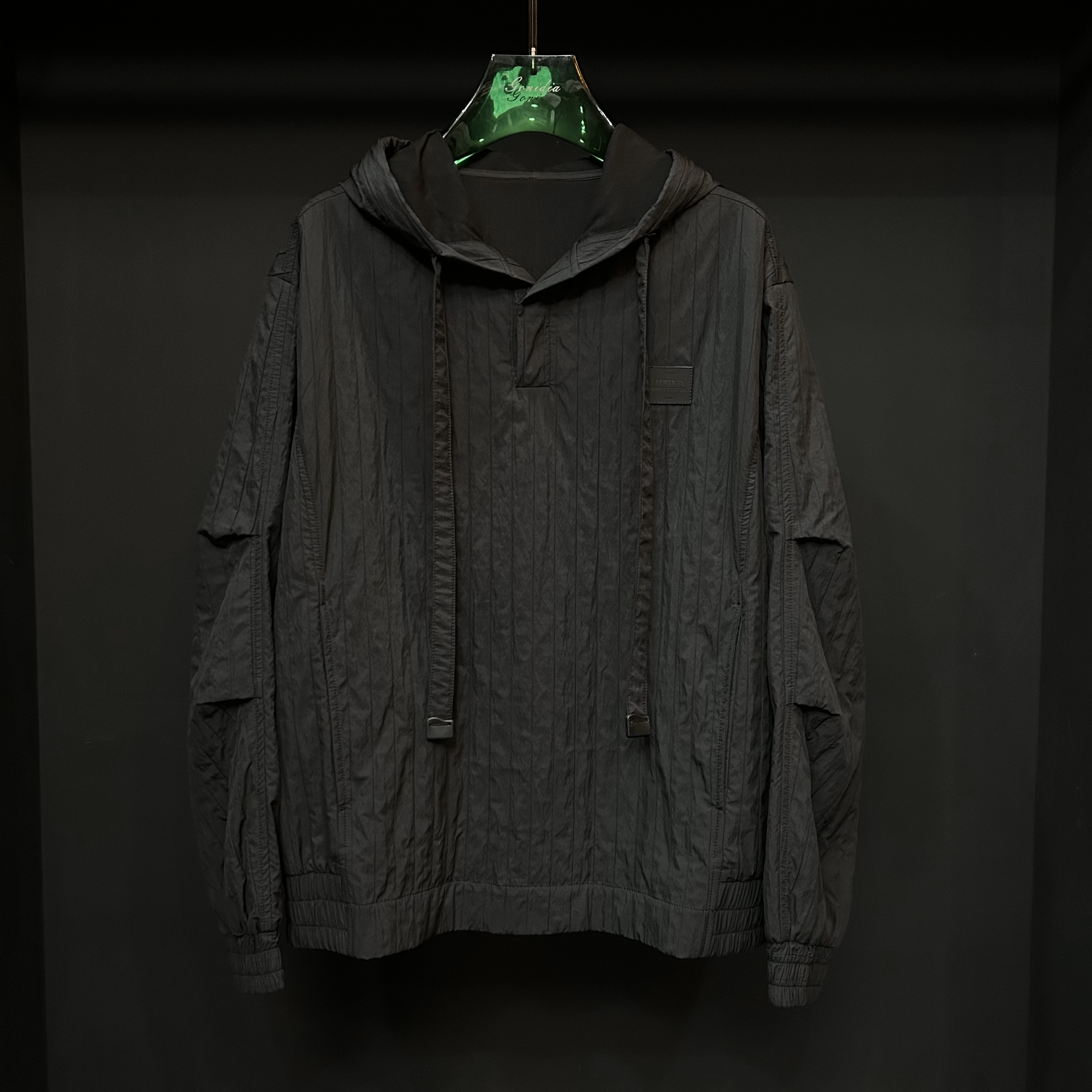 「S6252」25年 WEI YI “百褶连帽衫”皮标设计款潮流男士新品卫衣