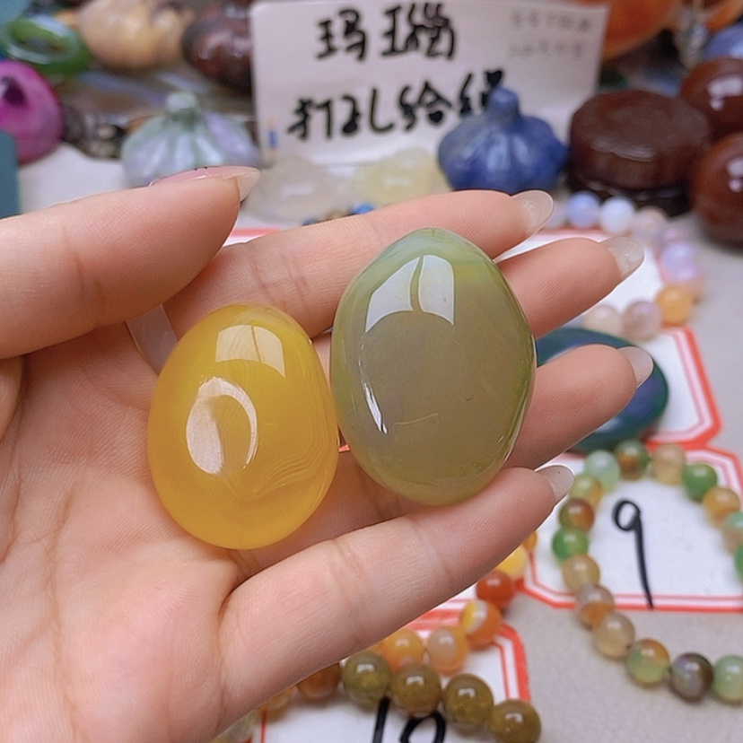 【闪购商品】未镶嵌玛瑙/玉髓珠宝半成品雪***?