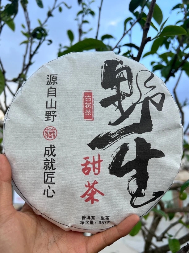 野生甜茶 稀有品种 普洱茶生茶古树纯料 357 克