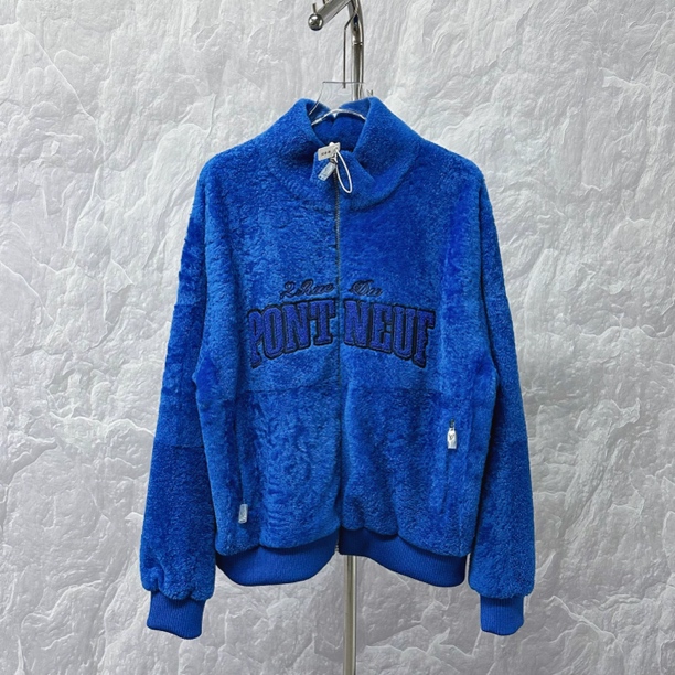 未使用 LouisVuitton/路易威登 SS25羊毛皮毛一体外套52码 D14149