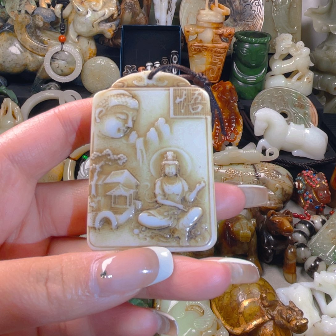 和田玉挂件未镶嵌22