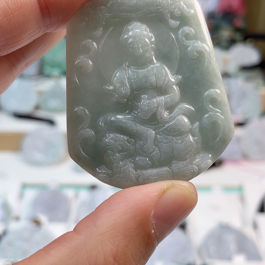 翡翠颈饰未镶嵌0580挂件