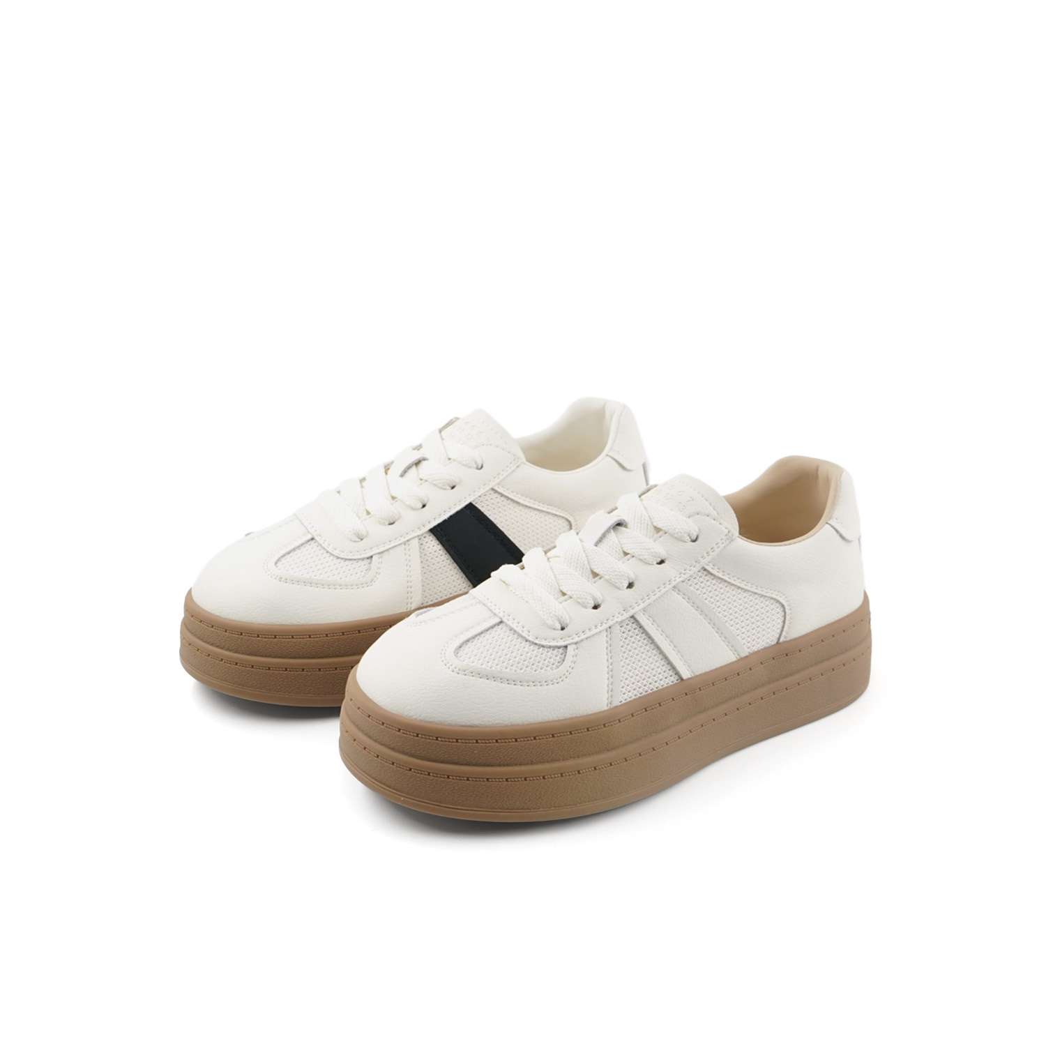 新款厚底增高拼色百搭舒适板鞋D6-15-331