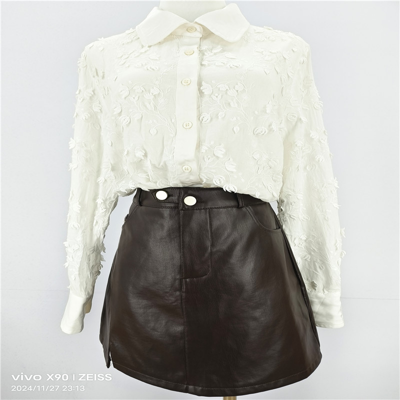 直播间：秋冬PU长短裙短裤 包臀裙 时尚百搭(默认瑕疵，介意慎拍）