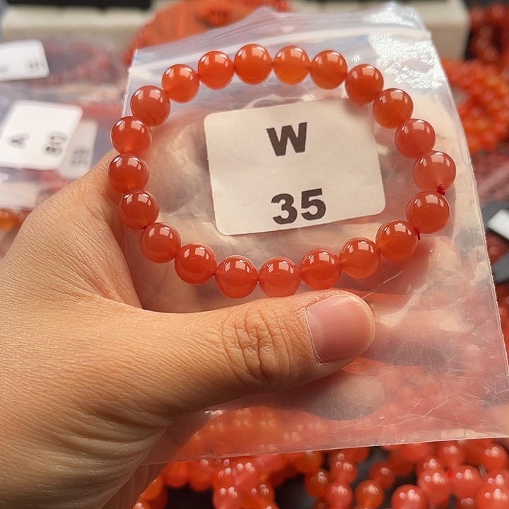 南红玛瑙未镶嵌多样性发货默认微瑕称重9mm