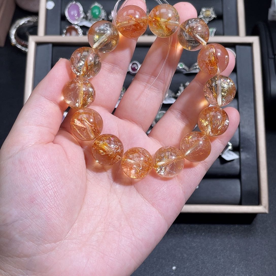 未镶嵌手链烟晶用****6